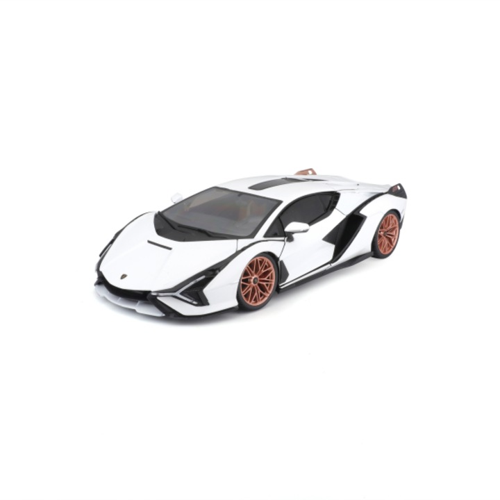 Macheta Lamborghini Sian FKP 37 alb - 1/18 Bburago