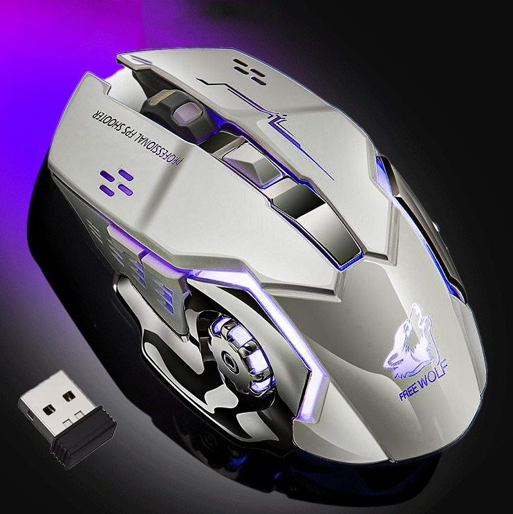 Mouse gaming, Excitat®, Receptor USB, 7 culori cu LED-uri, Mouse