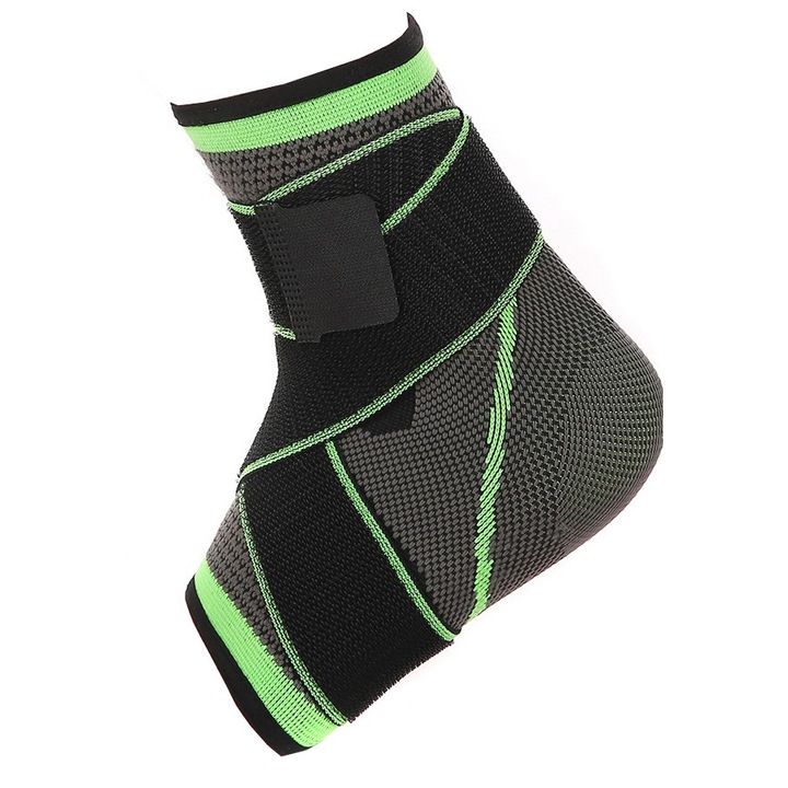 ZAMO Boka ortézis, Bokamerevítő, sporttevékenységekhez, légáteresztő anyagból, állítható pánttal, szürke színű, XL méret