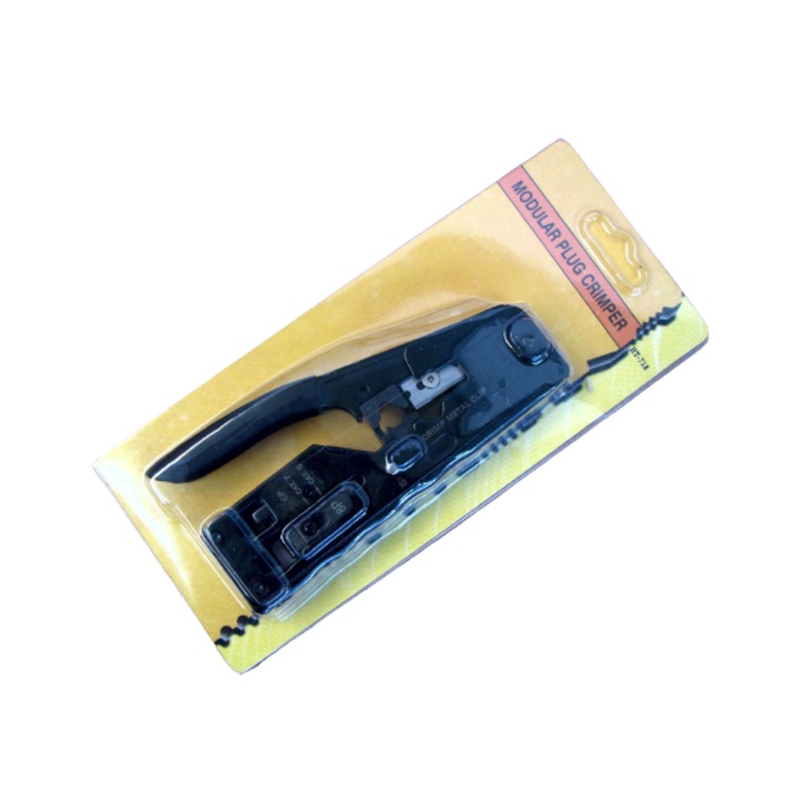 Cleste de sertizare EZ Braun Group pentru conectori RJ45, CAT5, CAT6 si CAT7
