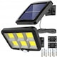 Lampa cu incarcare solara, cu senzori de amurg, miscare si lumina, 3 moduri functionare, telecomanda, 120 x LED COB - 6, K KATHODE