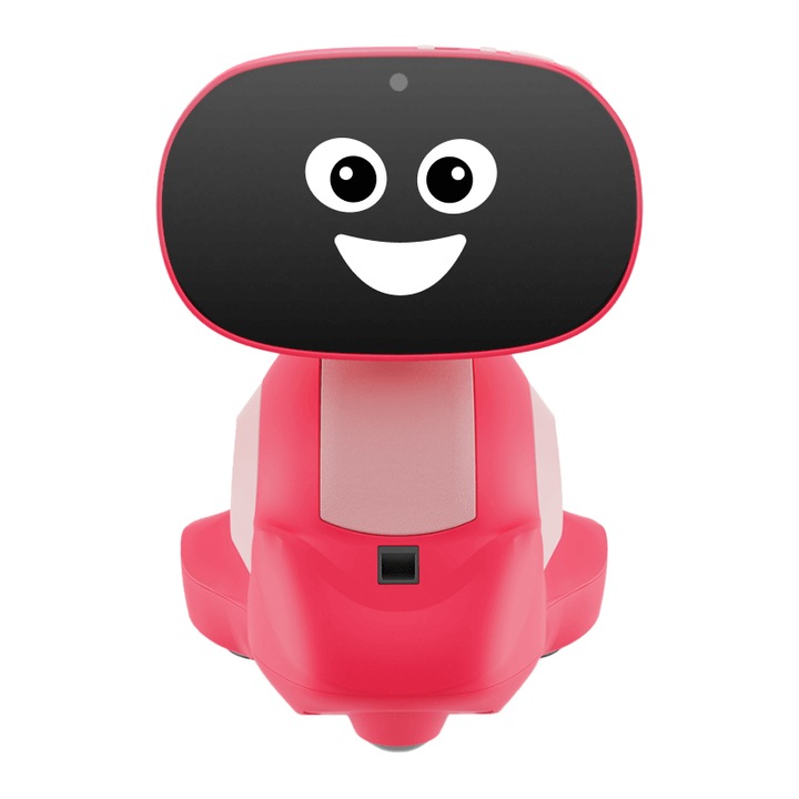Robot AI pentru copii, Miko 3, educatie STEM, ecran tactil, camera HD cu unghi larg, rosu