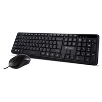 Set tastatura si mouse, Yenkee, YKM 1007HU, cu fir, HU Layout, Negru