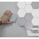 Lampa modulara de perete tip LED, comutare prin atingere (touch ), in forma hexagonala, lumina alba, set 6 hexagoane 2W + alimentator