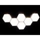 Lampa modulara de perete tip LED, comutare prin atingere (touch ), in forma hexagonala, lumina alba, set 6 hexagoane 2W + alimentator