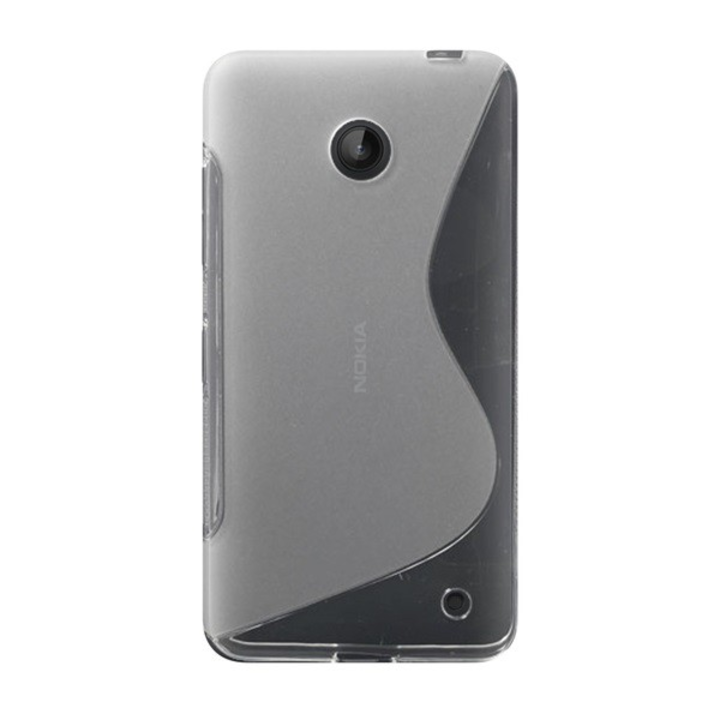 Husa telefon spate, Gigapack, Silicon, pentru Nokia Lumia 635, Gri