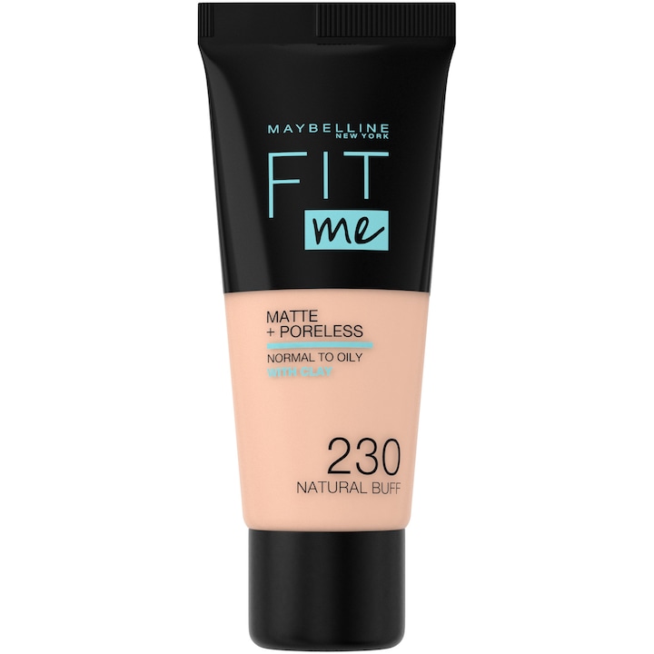 Maybelline New York Fit Me Matte & Poreless Alapozó, 230 Natural Buff, 30 ml