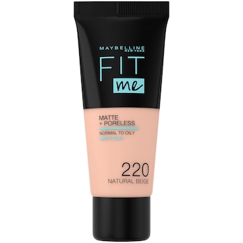 Fond de ten Maybelline New York Fit Me Matte & Poreless 220 Natural Beige, 30 ml Fond de ten Maybelline New York Fit Me Matte & Poreless 220 Natural Beige, 30 ml