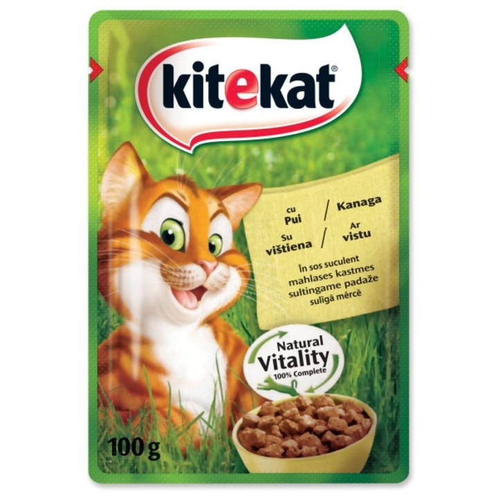 hrana umeda pentru pisici kitekat pentru adult cu aroma de carne de pui cantitate 100 g imagen 49_2_
6