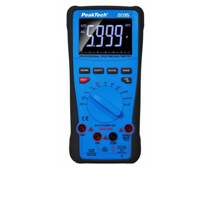 Peaktech P2035 digitális multiméter USB-vel