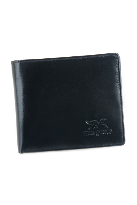 Мъжки кожен портфейл, Mio Gusto, Max, 110 x 95 mm, черен