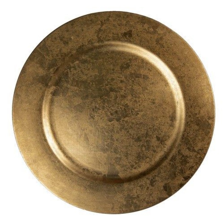 Antik arany melamin tányér 33 cm