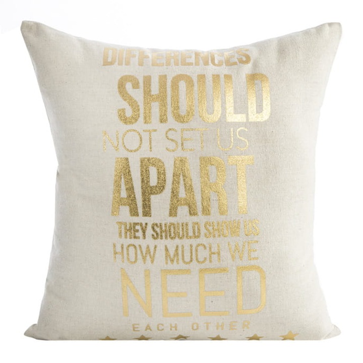 Fata de perna decorativa Betsy 2, Poliester, 40x40 cm, Crem