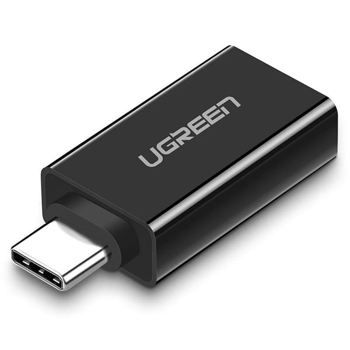Adaptor OTG USB la tip C, 5Gbps, Ugreen, negru