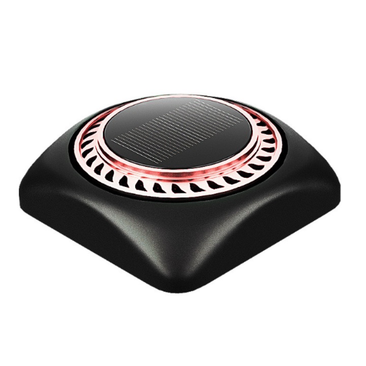 Дезодорант за кола и дома с ароматерапия, захранване Solara, черен мат