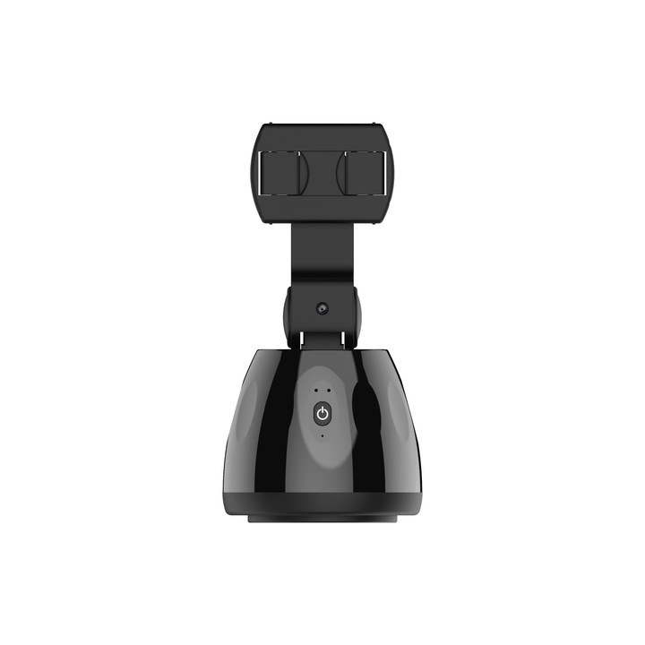 Интелигентен държач за телефон за проследяване, въртене на 360°, USB кабел, черен