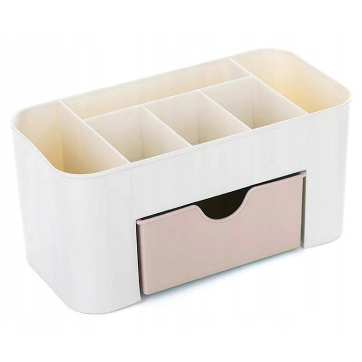 Organizator pentru cosmetice, bijuterii si ceasuri, alb