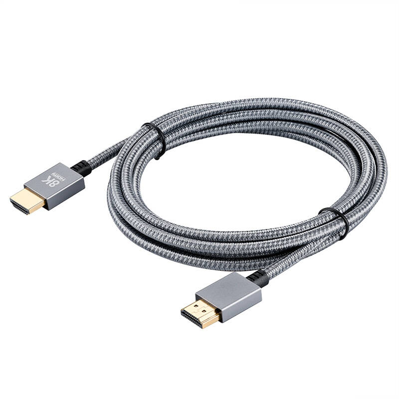 longitude rod Freeze Cablu HDMI 2.1, 8K, 48 Gbps, Nylon, 1.5m, Gri - eMAG.ro