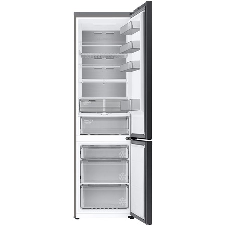 Хладилник с фризер Samsung RB38A7CGTS9/EF, Bespoke, 387 л, No Frost, Клас A, Twin & Metal Cooling, Cool Select+, Digital Inverter, Рафт за бутилки, H 203 см, Dark Inox
