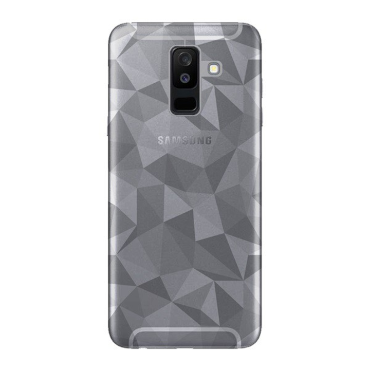 Szilikon telefonvédő (3D, gyémánt minta) ÁTLÁTSZÓ [Samsung Galaxy A6+ (2018) SM-A605F] (5996457767205)