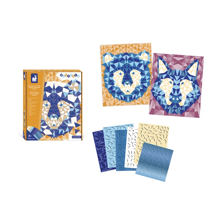 Set creatie mozaic Janod - Animale din padure