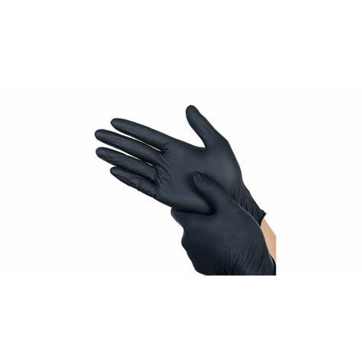 Nitril kesztyű FEKETE - S 1db