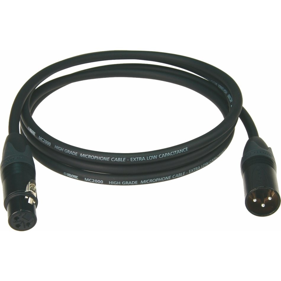 Cablu Microfon Klotz MC2000 - Neutrik XLR Tata / XLR Mama Pini Auriti 7m