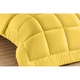 Капитонирана завивка с микрофибърен пълнеж и ранфорс памучна калъфка за зимата, 400 гр/м2, жълта, 180х210 см