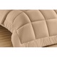Pilota matlasata cu umplutura lana si invelis din bumbac ranforce pentru iarna, 400 g/mp, Bej, 210x230 cm