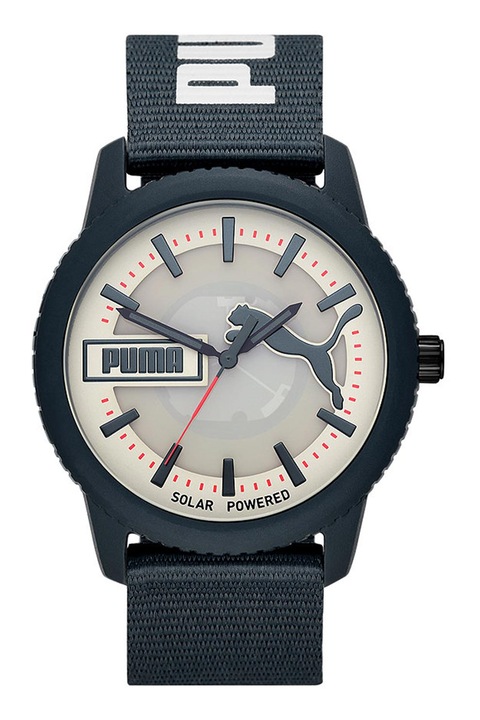 Puma, Соларен часовник с текстилна каишка, Тъмносин