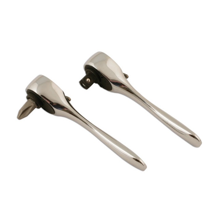 Set Clichet Mini 80mm Pentru Biti si Tubulare 1/4" - Laser Tools