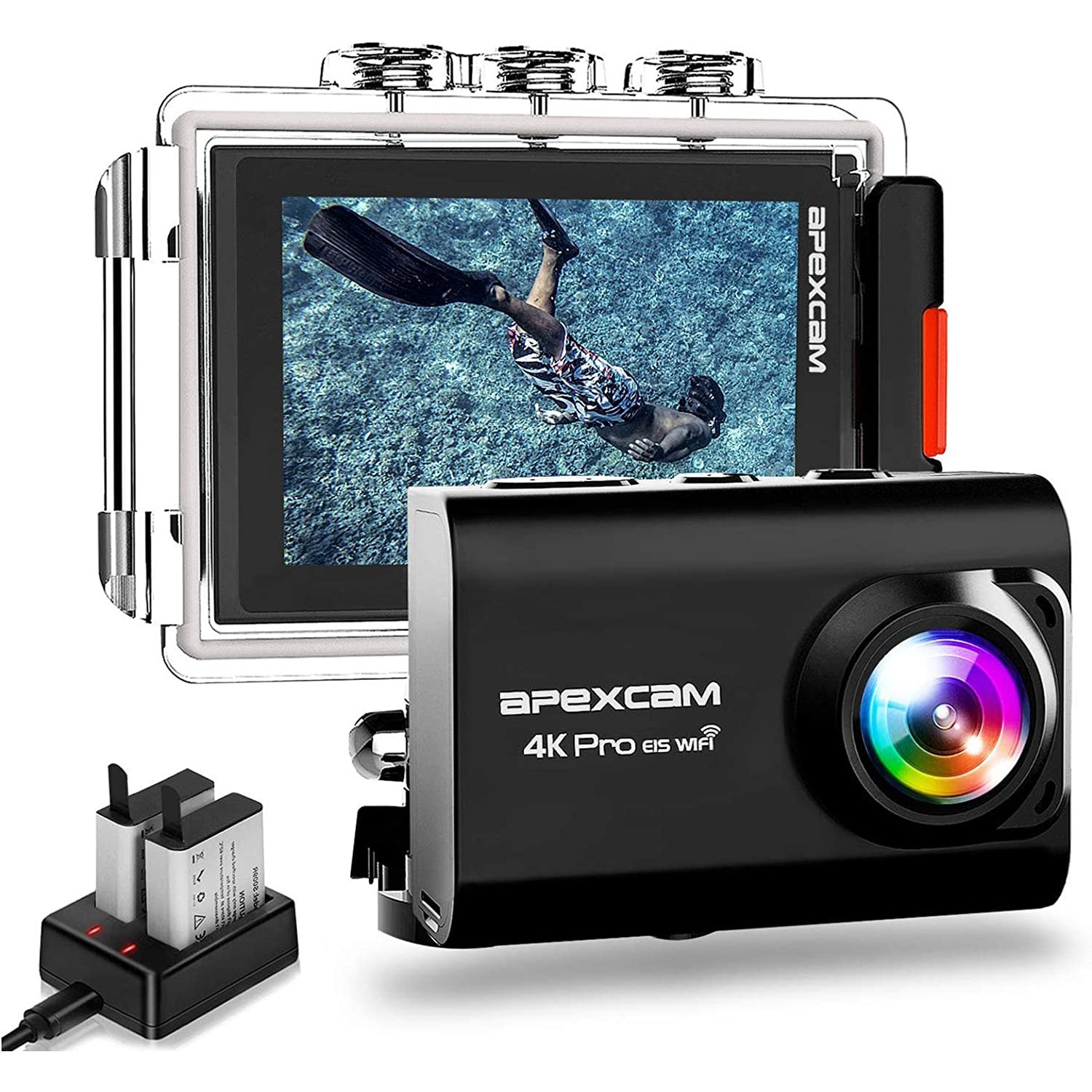 Camera video sport Apexcam M80 Pro, 4K, 60FPS, 2