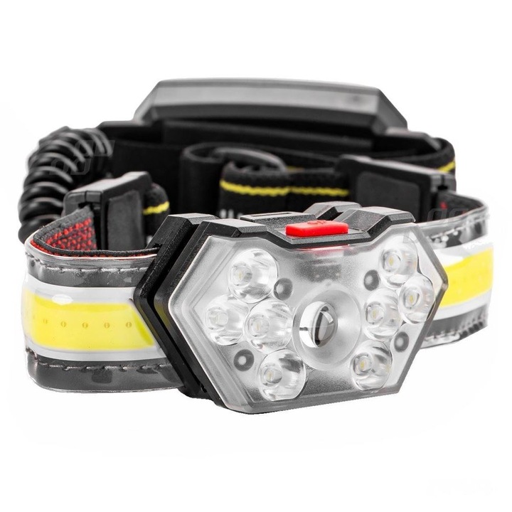 Фенер, Преден, LED, COB, USB зареждане, 02826 Amio