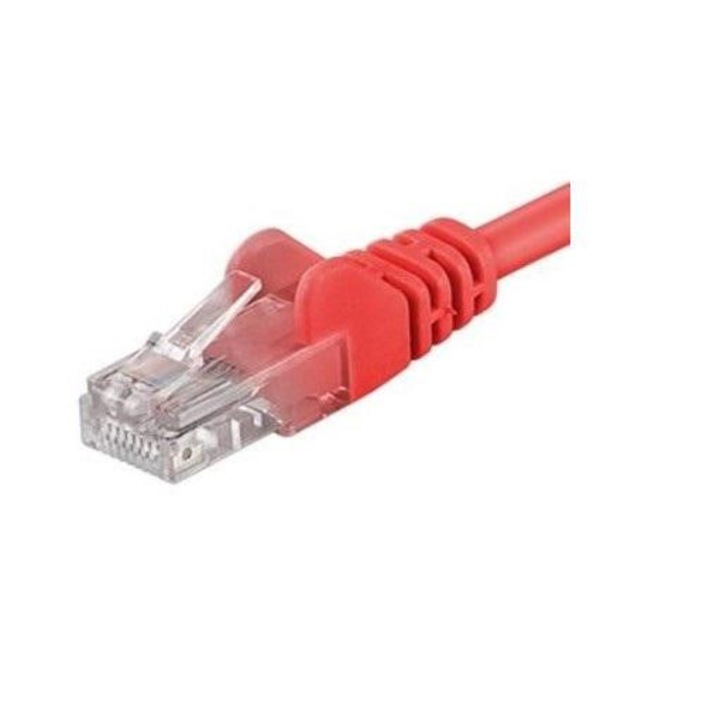 Patchcord UTP RJ45-RJ45 Cat.5e 0.5m, Rosu
