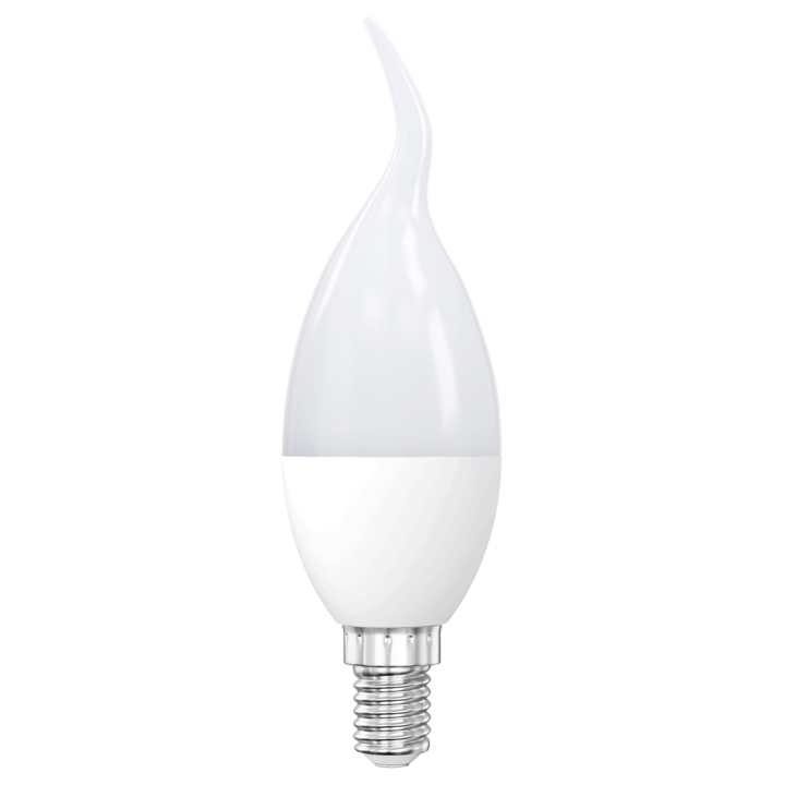 LED крушка Ecoplanet flame candle C35, E14, 7W (60W), 630LM, F, неутрална светлина 4000K, мат