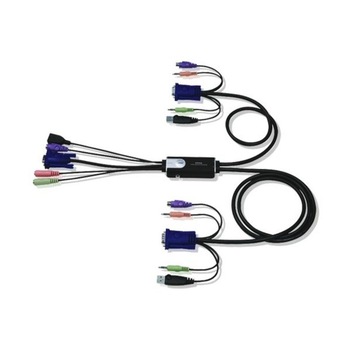 Switch KVM ATEN CS52A, 2 porturi, Hybrid, PS2/USB, Audio 2.1 Switch KVM ATEN CS52A, 2 porturi, Hybrid, PS2/USB, Audio 2.1
