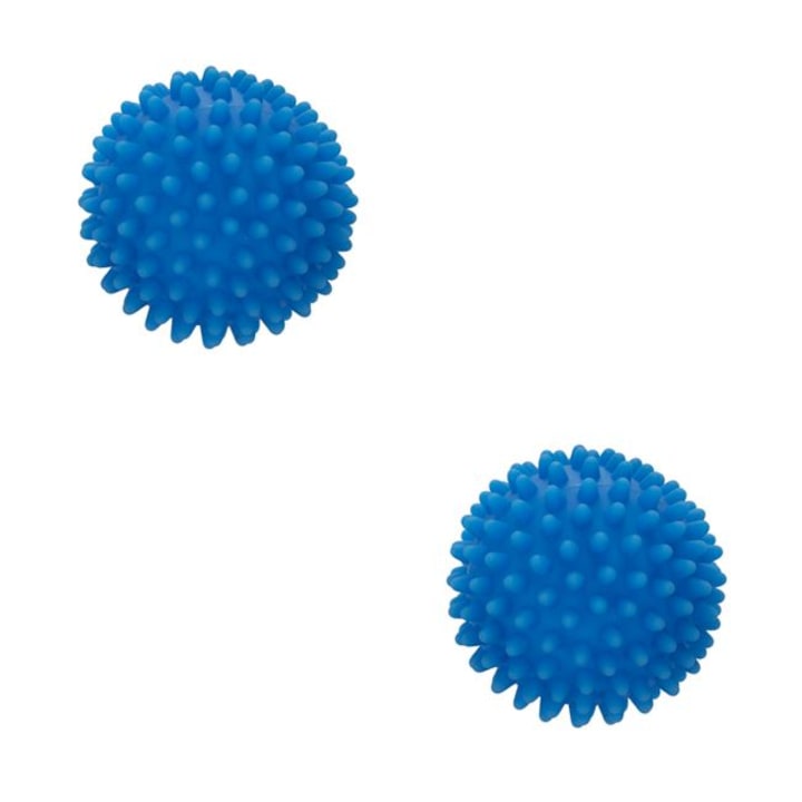 Spălați geamurile flaut donator  Set 2 mingi pentru uscator, Albastre, 7 cm - eMAG.ro
