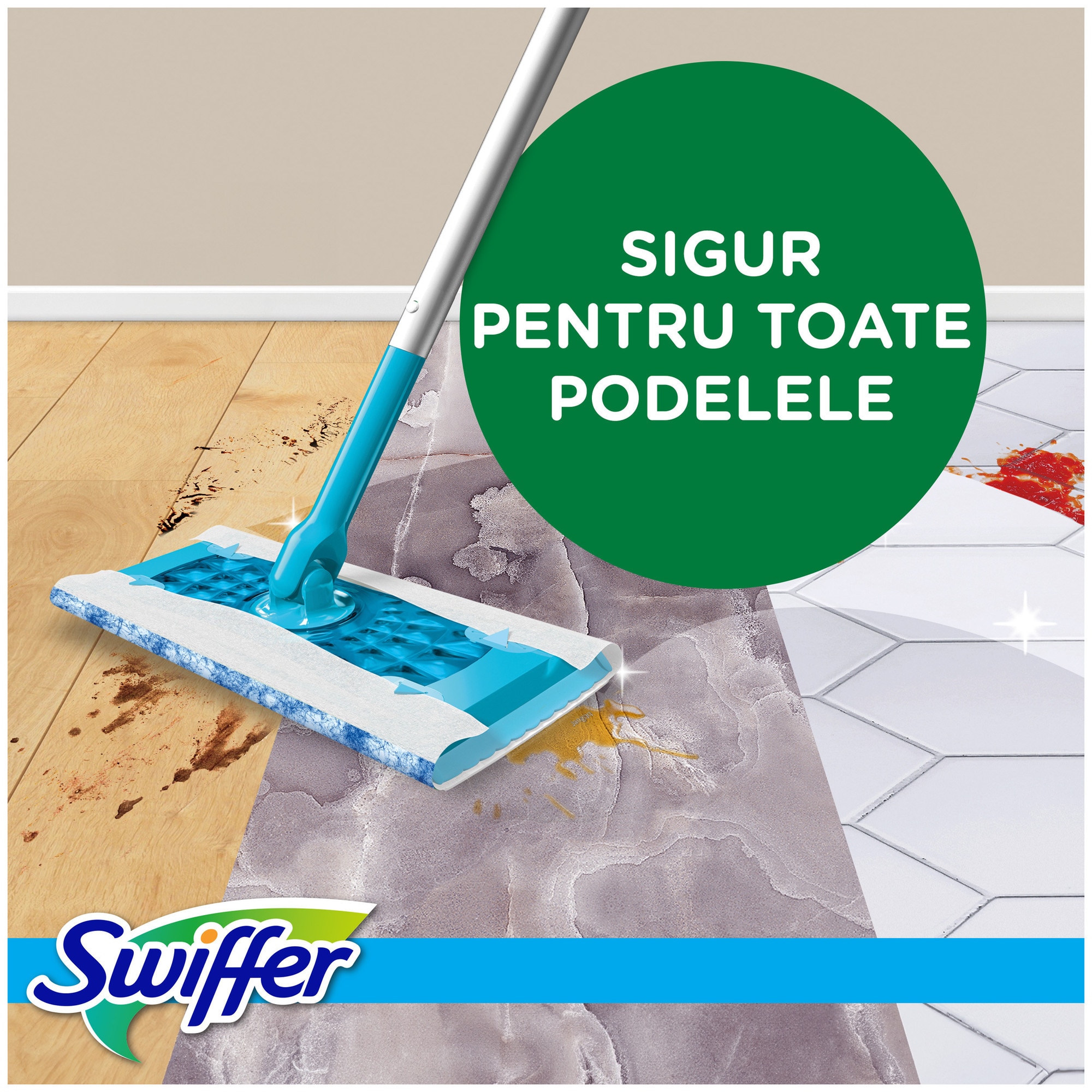 Rezerve lavete umede pentru pardoseala Swiffer Sweeper Lemon, 40