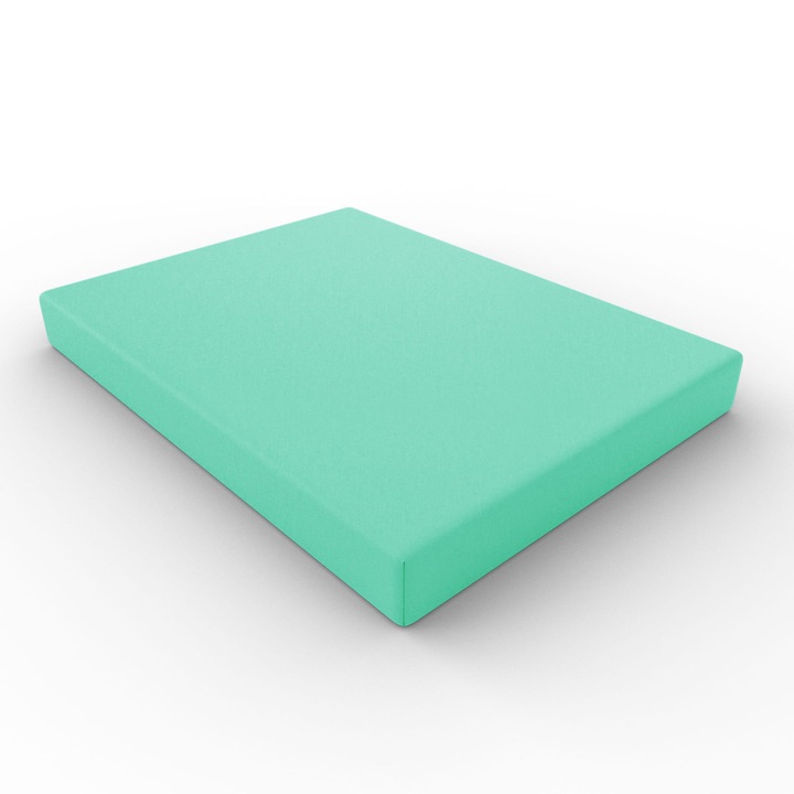 Cearsaf cu elastic, Spod Igły i Nitki, Jerseu,120x200 cm, Verde menta