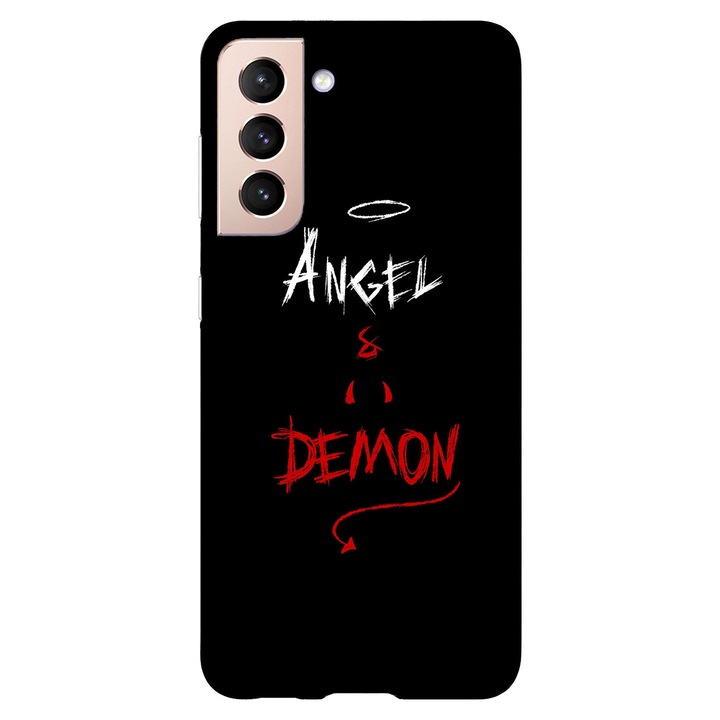 A tok kompatibilis a Samsung Galaxy S21 Plus Angel & Demon modellel, szilikonnal, TPU-val, fordítva