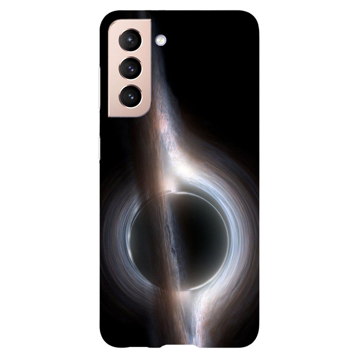 Кейс съвместим с Samsung Galaxy S22 Ultra модел Черна дупка, Силикон, TPU, Обратно