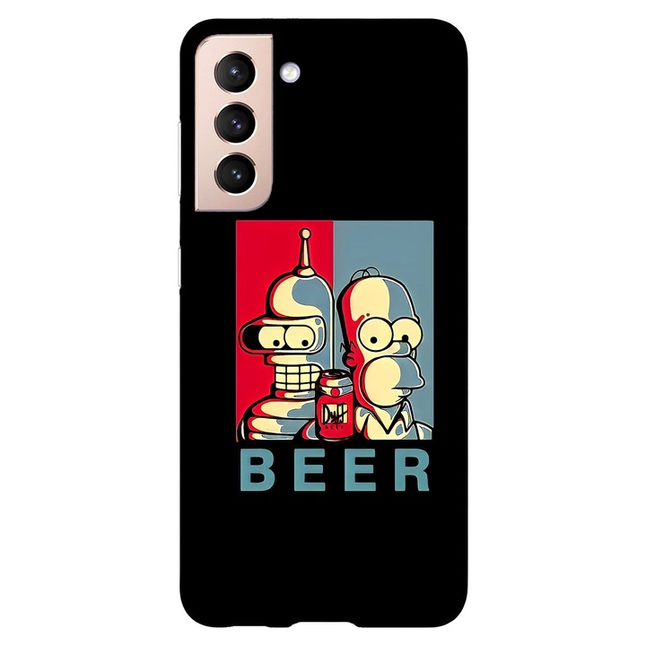 Tok, kompatibilis a Samsung Galaxy S21-el, Beer Brothers modellel, szilikonnal, TPU-val, fordítva