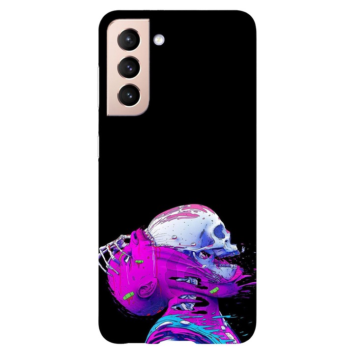 Кейс съвместим с Samsung Galaxy S22 Ultra модел Бягство от обществото, Силикон, TPU, Обратно