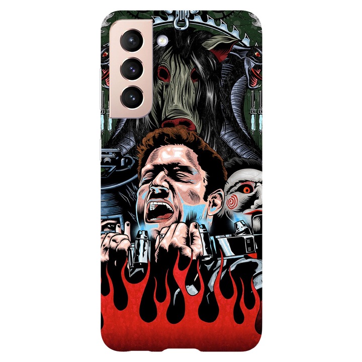 Husa compatibila cu Samsung Galaxy S22 Plus model Jigsaw, Silicon, TPU, Viceversa