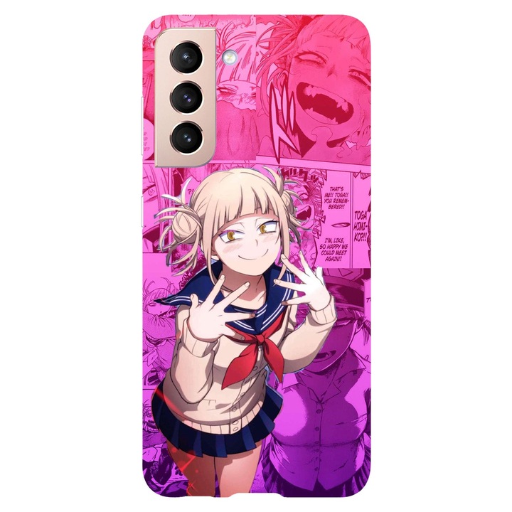 Husa compatibila cu Samsung Galaxy S22 Plus model Himiko Toga My hero academia, Silicon, TPU, Viceversa