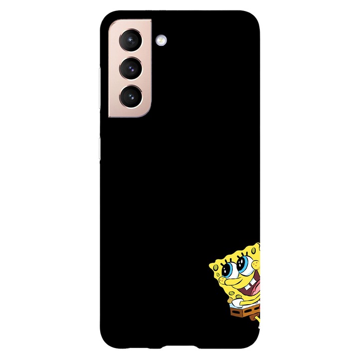 Husa compatibila cu Samsung Galaxy S22 Plus model Hi am Spongebob, Silicon, TPU, Viceversa