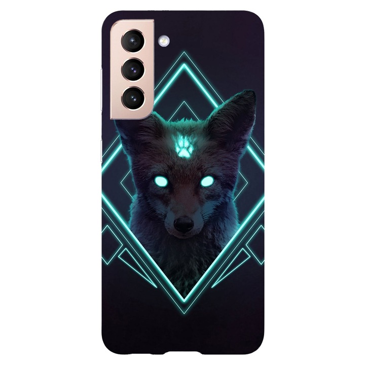 Husa compatibila cu Samsung Galaxy S20 model Neon Fox, Silicon, TPU, Viceversa