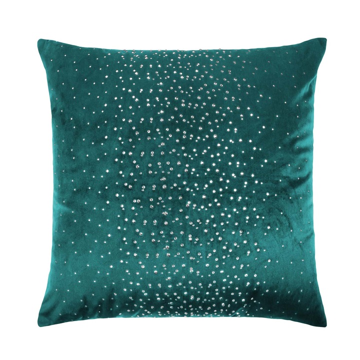 Fata de perna Shiny, Spod Igły i Nitki, Poliester, 45 x 45 cm, Turcoaz inchis