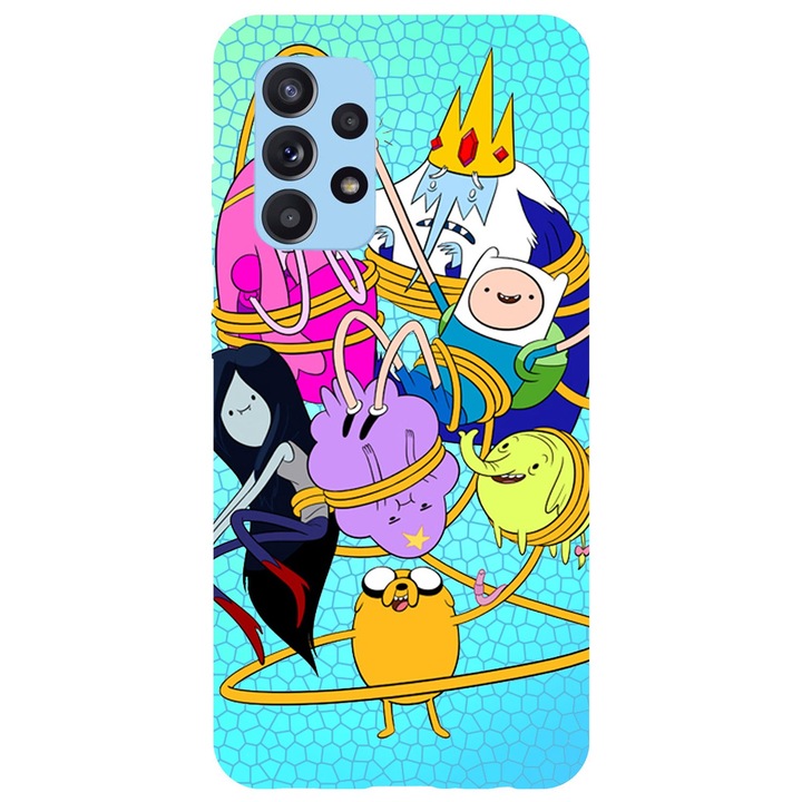 Husa compatibila cu Samsung Galaxy A72 5G model Adventure time fist bump, Silicon, TPU, Viceversa