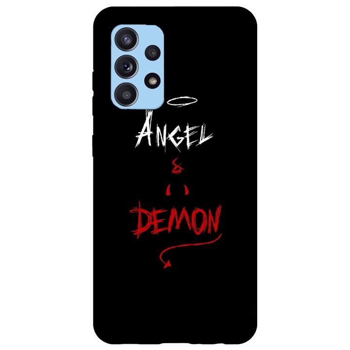 A tok kompatibilis a Samsung Galaxy A32 4G Angel & Demon modellel, szilikon, TPU, Viceversa
